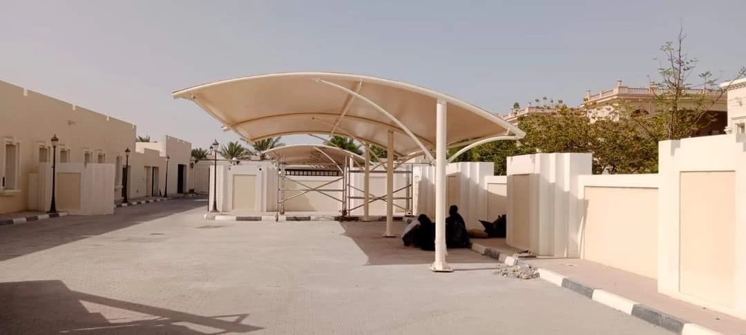 Car Parking Tensile Shades structure from the FR Tensile Shades portfolio